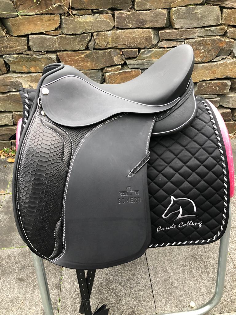Sommer Somero Classic DS 17,5" Kroko schwarz Dressursattel [NEU]