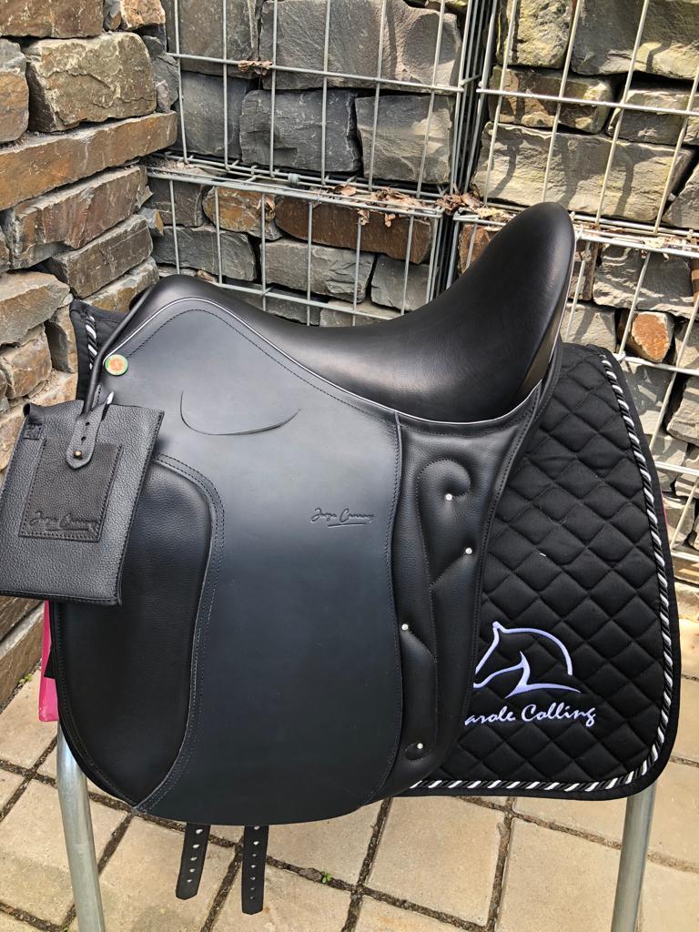 Jorge Canaves Pradera 17.5" Black Dressage Saddle [NEW]