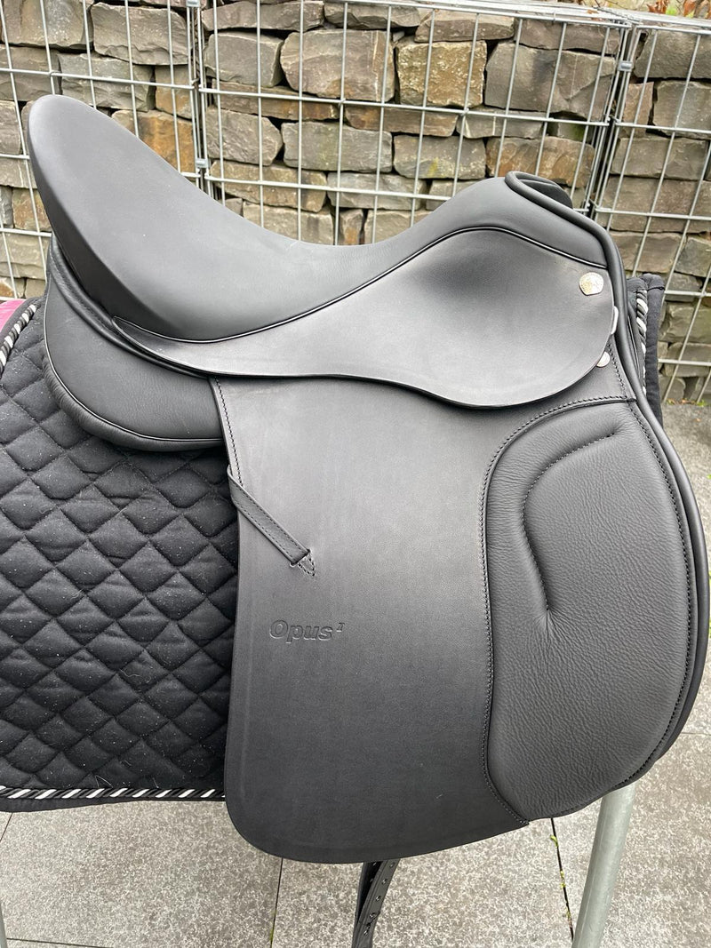 Sommer Opus 17.5" Croco Black Dressage Saddle [NEW]
