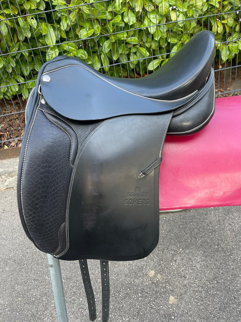 Sommer Somero Classic DS 17,5" Kroko schwarz Dressursattel