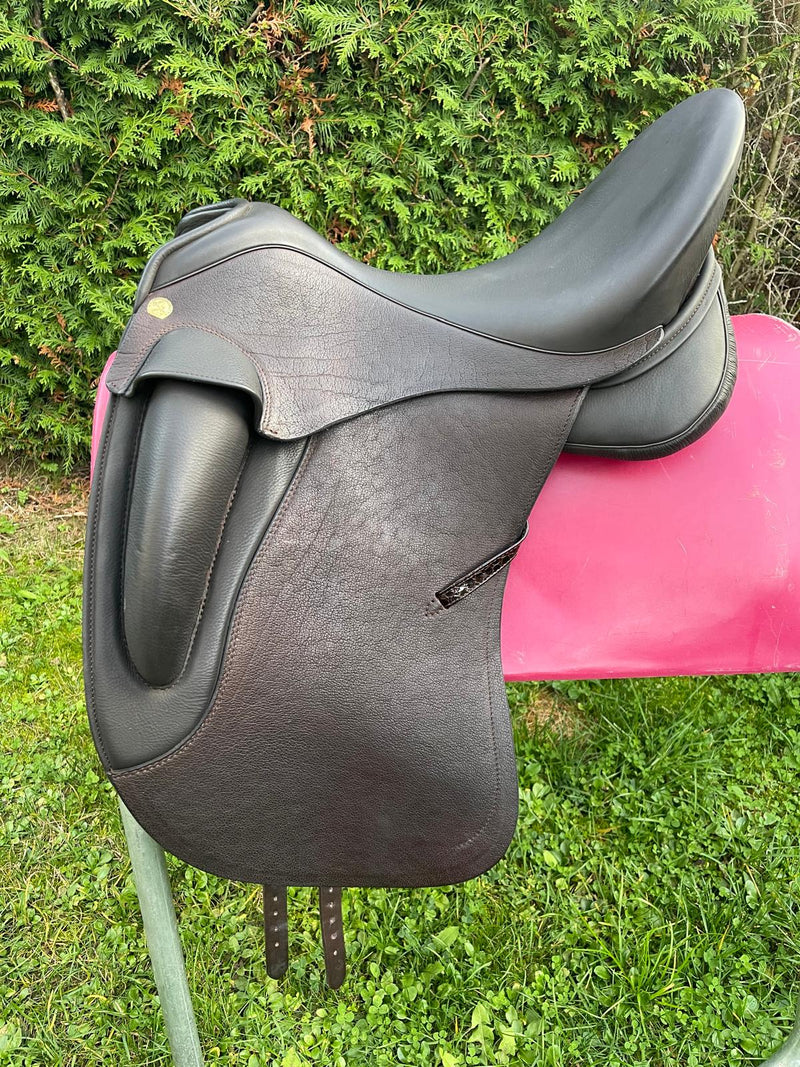 Sommer Novalis 17,5" mocca Kroko Lack Dressursattel [NEU]