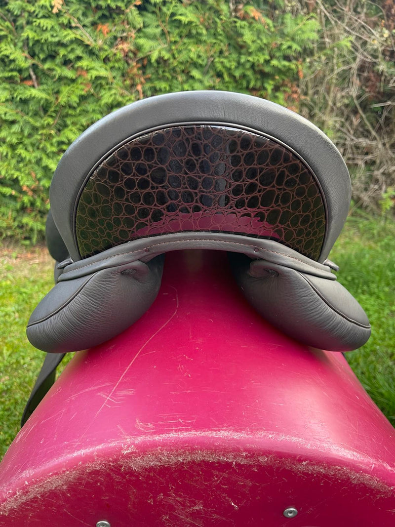 Sommer Novalis 17,5" mocca Kroko Lack Dressursattel [NEU]