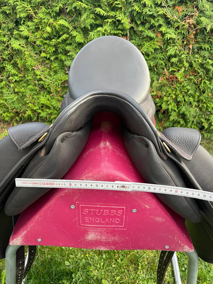 Sommer Novalis 17,5" mocca Kroko Lack Dressursattel [NEU], Pferdesattel Shop