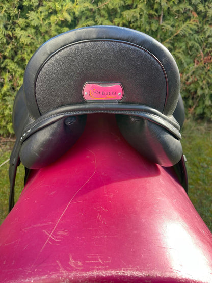 Velicea Onyx 17" schwarz Dressursattel, Pferdesattel Shop