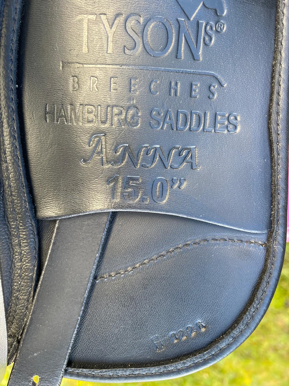 Tysons Breeches Dressursattel Anna Roségold 15" [NEU], Pferdesattel Shop